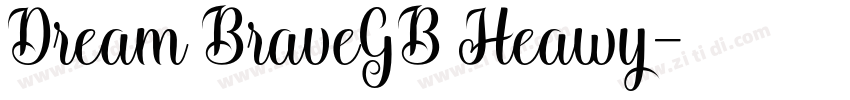 Dream BraveGB Heawy字体转换